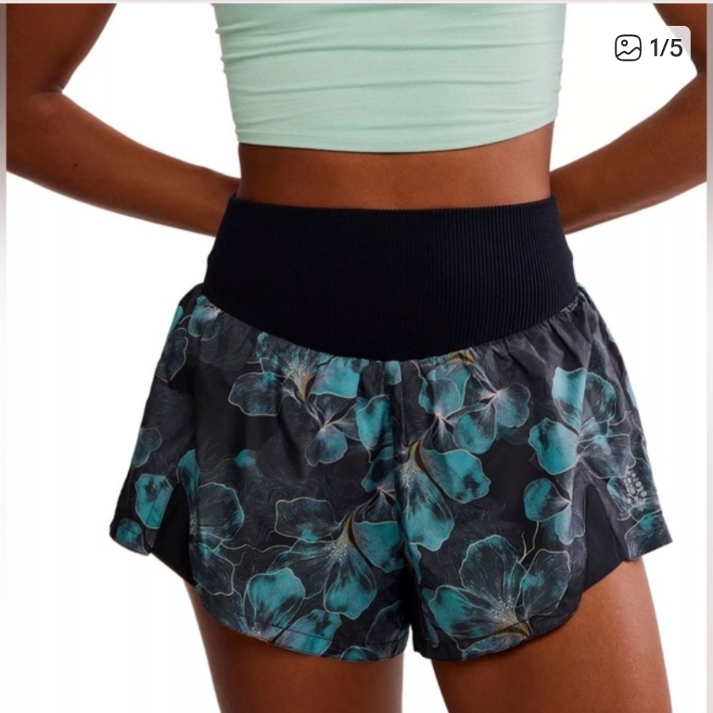 Fp Movement Midnight Floral Carpe Diem Shorts